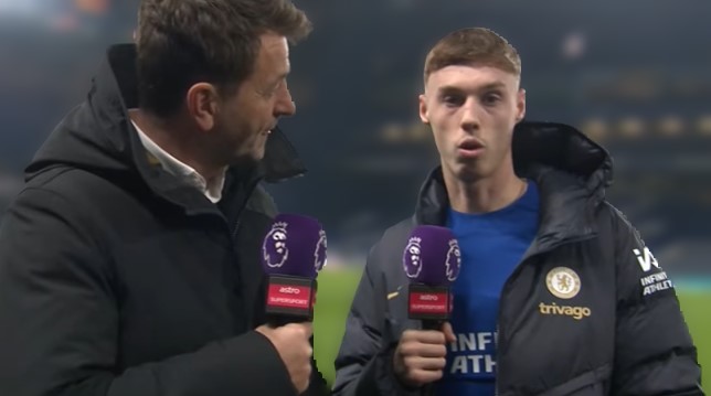 “No don’t talk that way” – Cole Palmer defends Chelsea team-mates at post-match interview